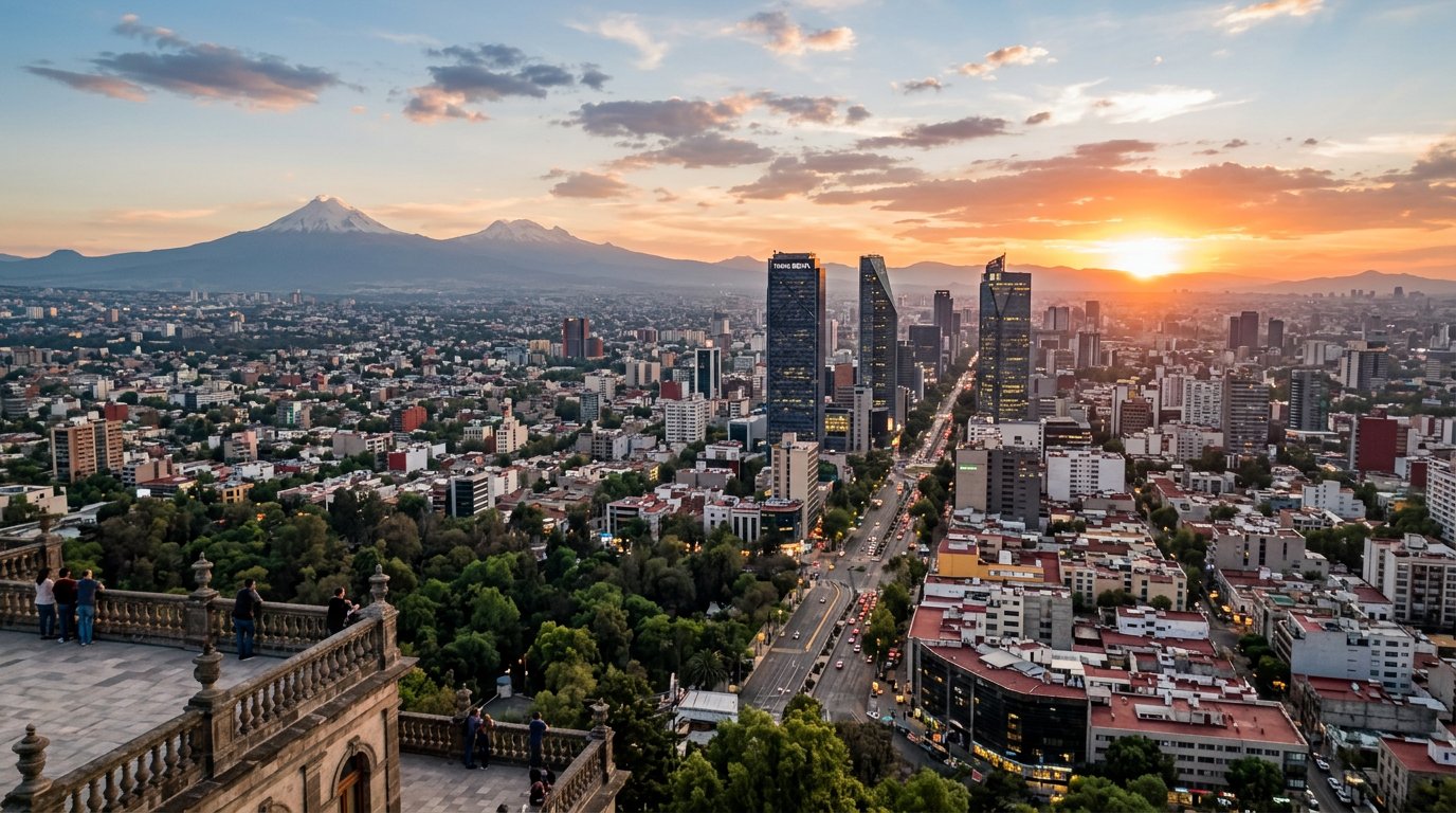 Mexico city view or beach