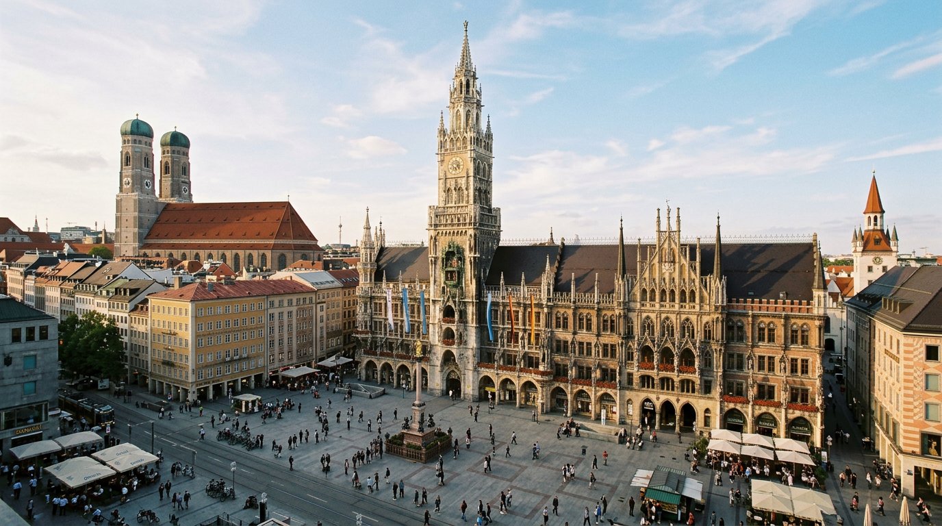 Munich city center architecture